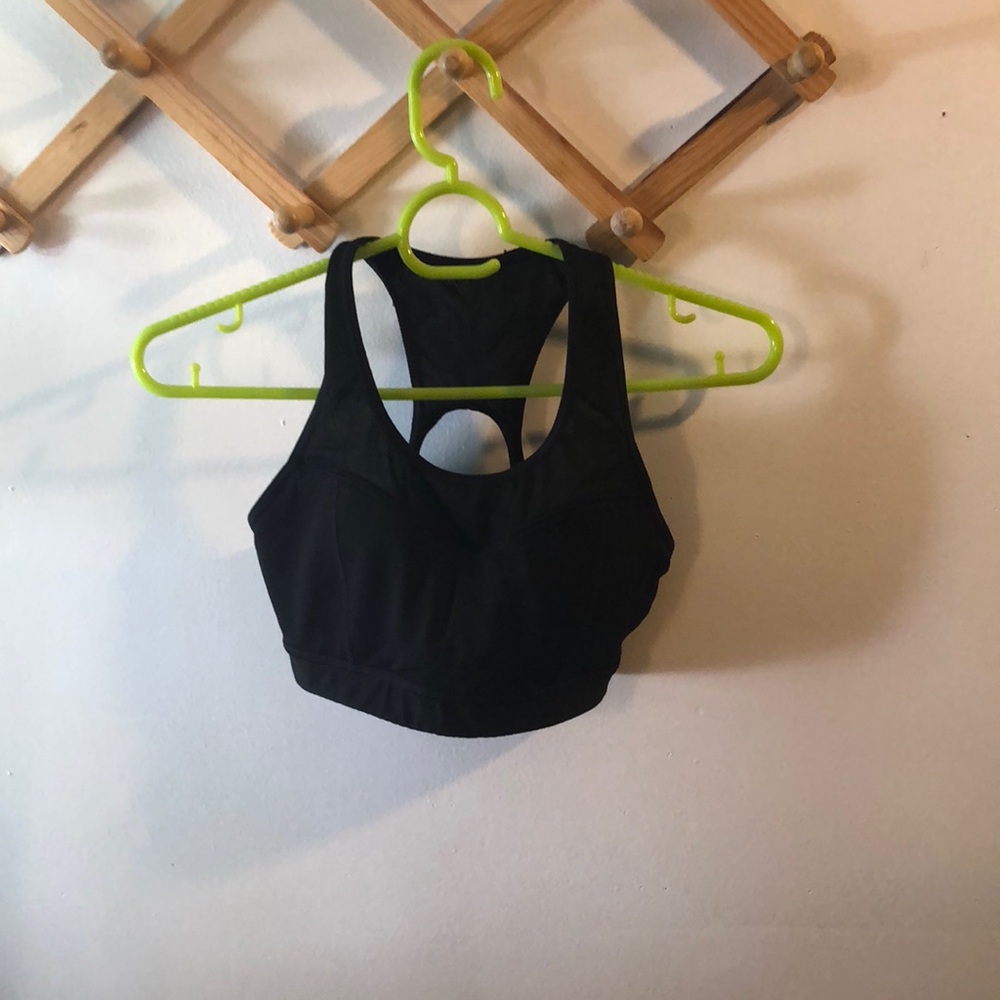 Athleta black sports bra size xs